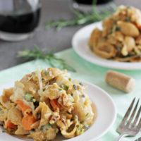 Creamy Butternut Squash Pasta Skillet | cookiemonstercooking.com