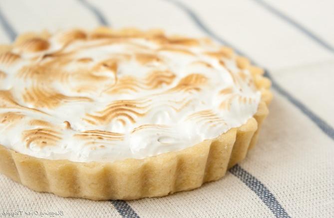 Lemon Tart Topped with Toasted Meringue