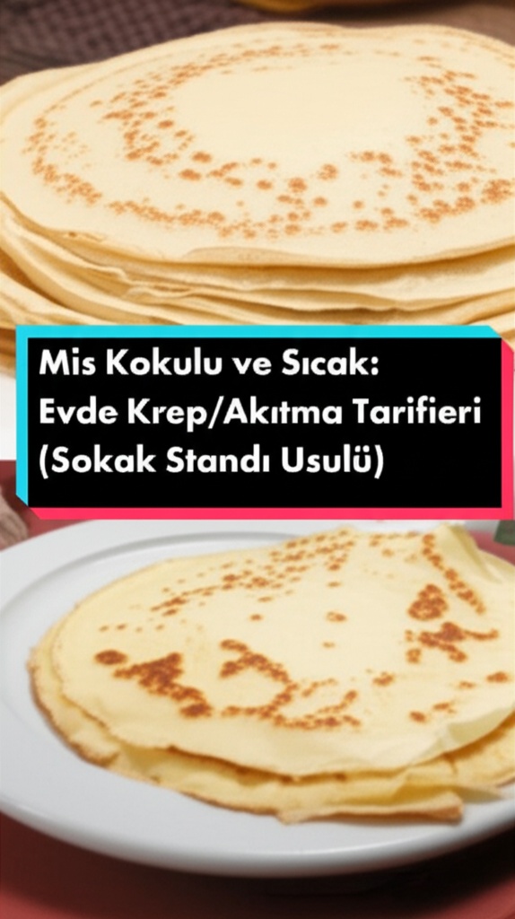 Mis Kokulu ve Sıcak: Evde Krep/Akıtma Tarifleri (Sokak Standı Usulü)