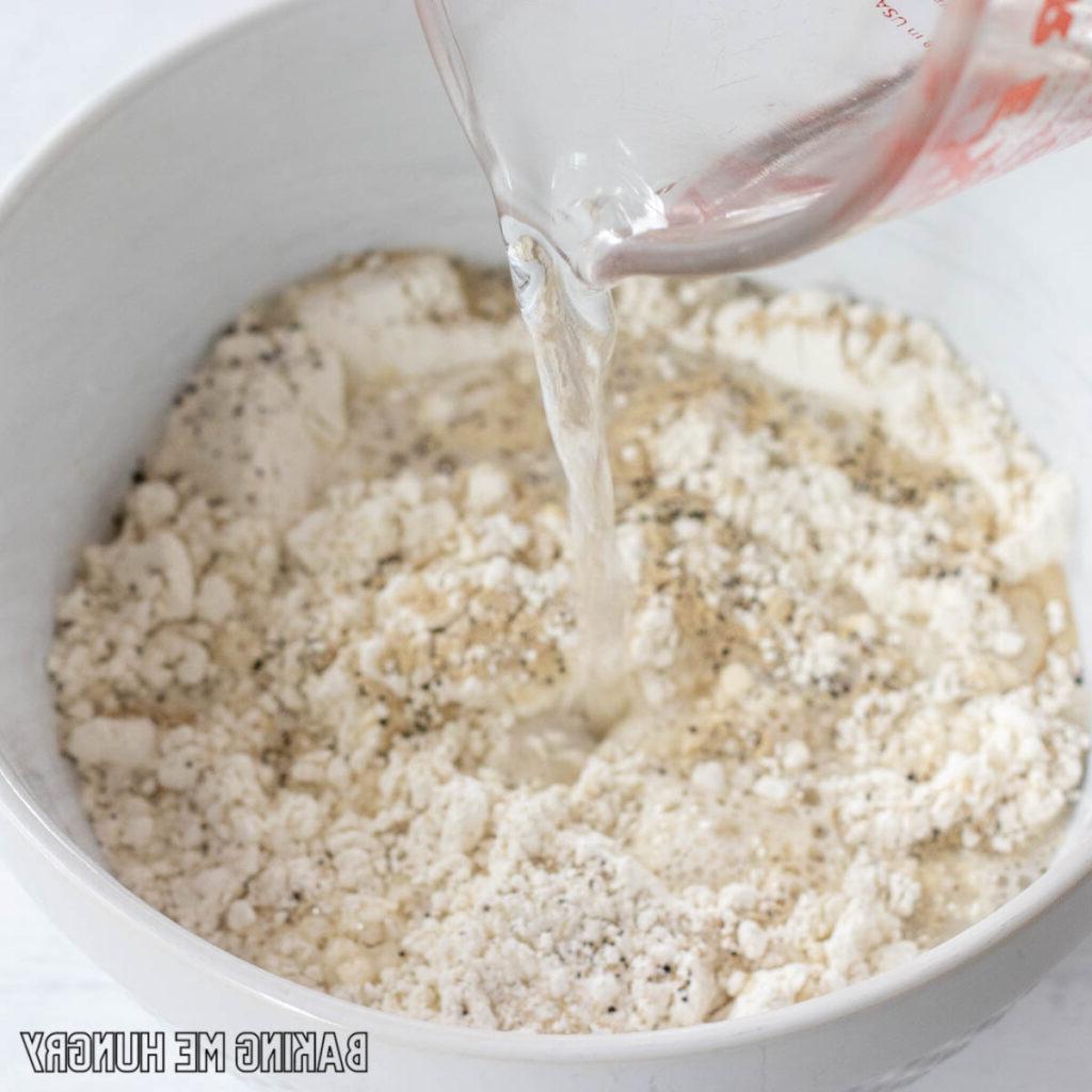 water being added